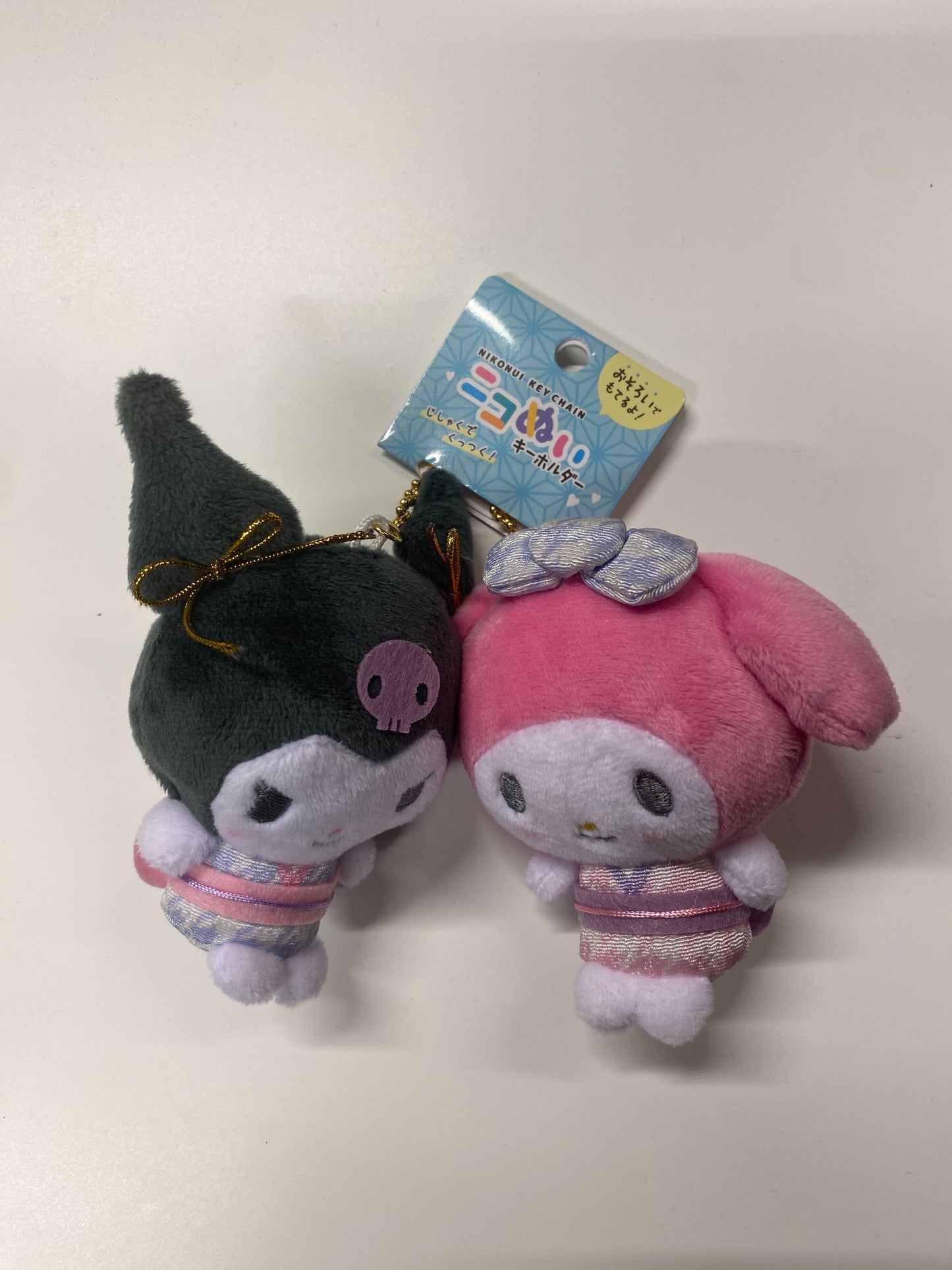 サンリオキャラクターズ ニコぬいキーホルダー 和風 マイメロディ×クロミ