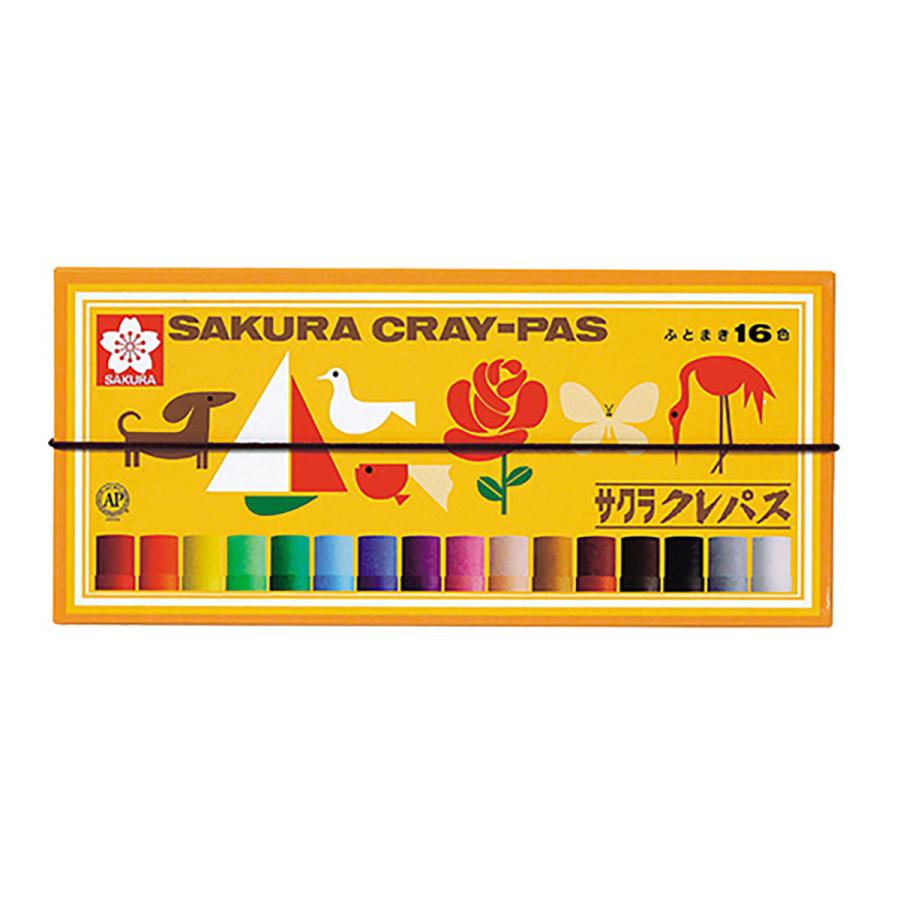 サクラクレパス クレパス太巻 16色