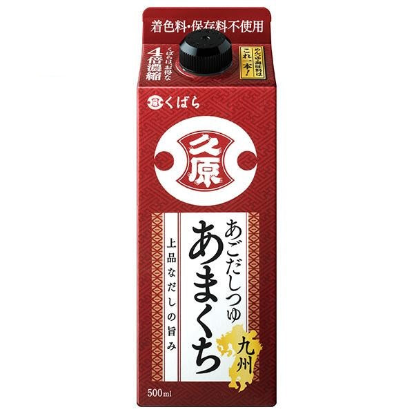 久原醤油 あごだしつゆ 九州あまくち 500ml紙パック