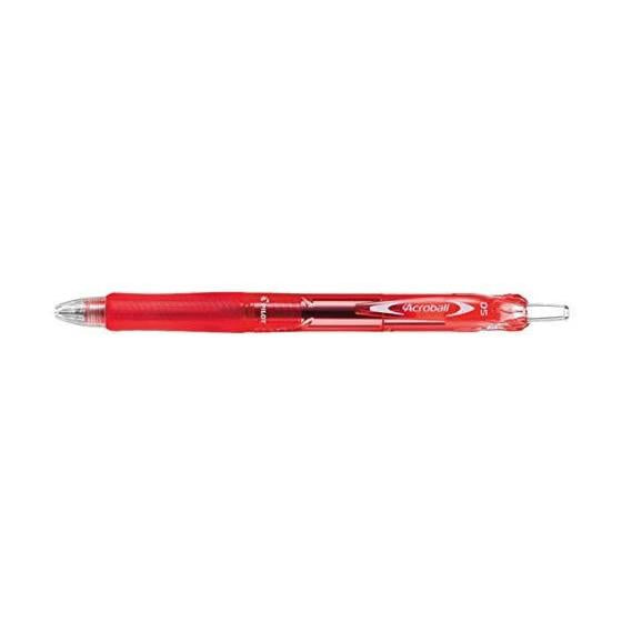 パイロット アクロボール150 極細0.5mm レッド/BAB-15EF-RR 赤インク 油性ボールペン ノック式