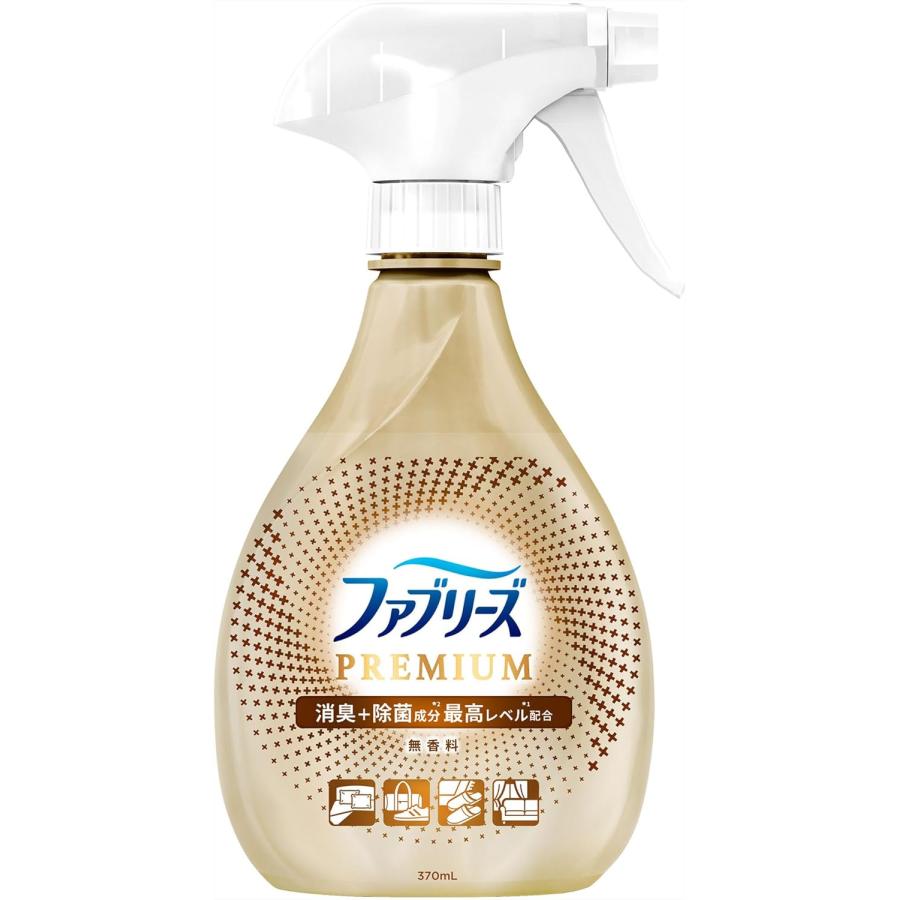ファブリーズ W除菌+消臭スプレー 布用 PREMIUM 無香料 本体 370ml