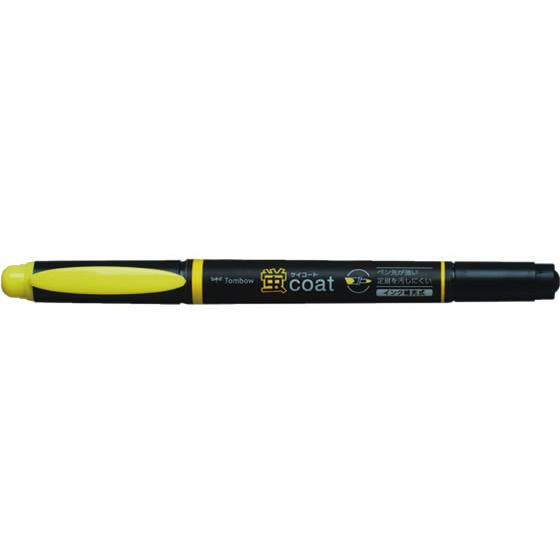 トンボ鉛筆 マーカー 蛍コート 3.8mm/0.8mm 水性 きいろ