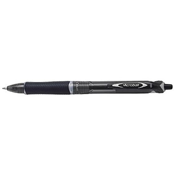 パイロット アクロボール150 中字 ブラック/BAB-15M-BB 黒インク 油性ボールペン ノック式