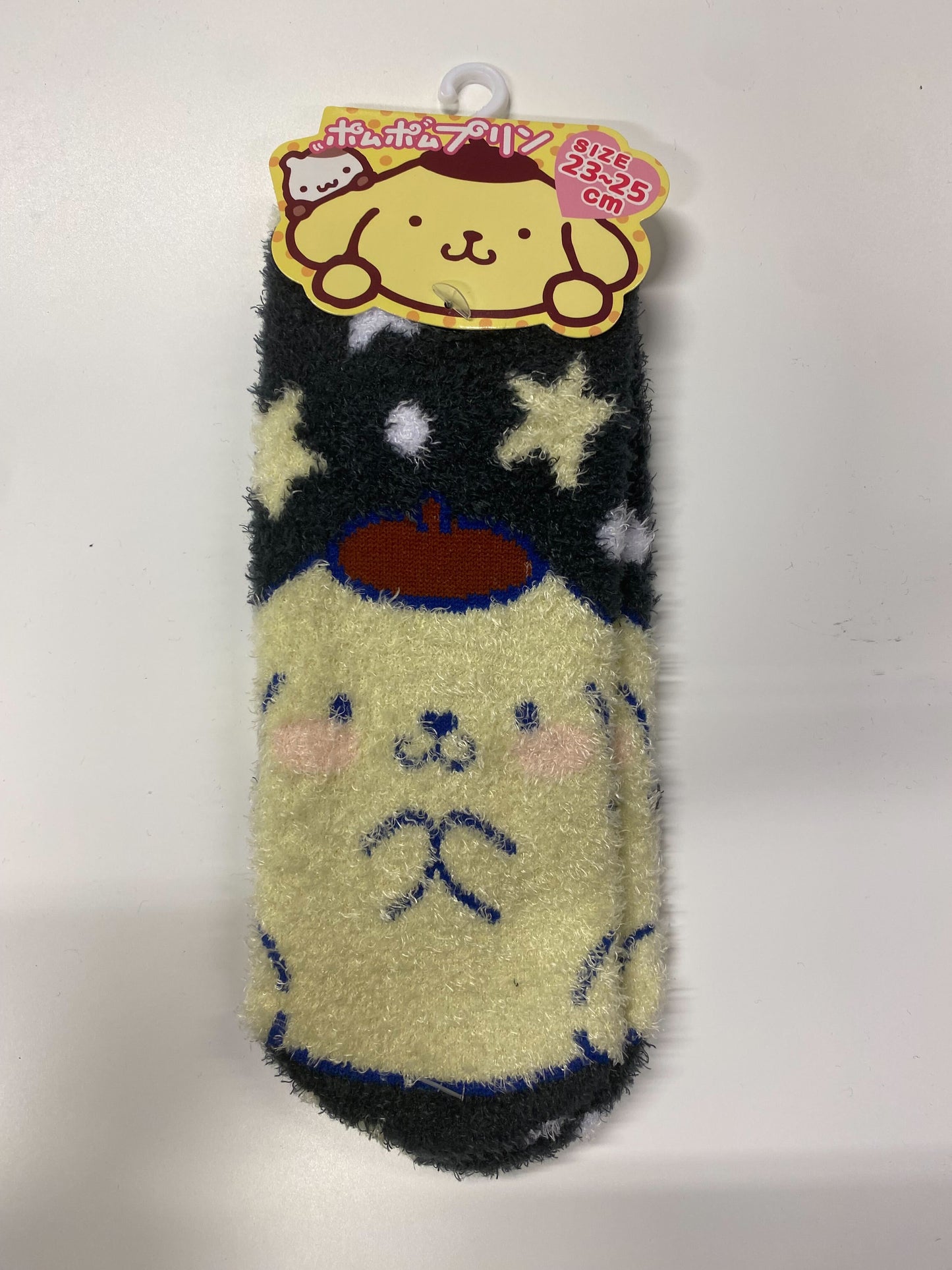 ポムポムプリン　もこもこルームソックス 23-25cm