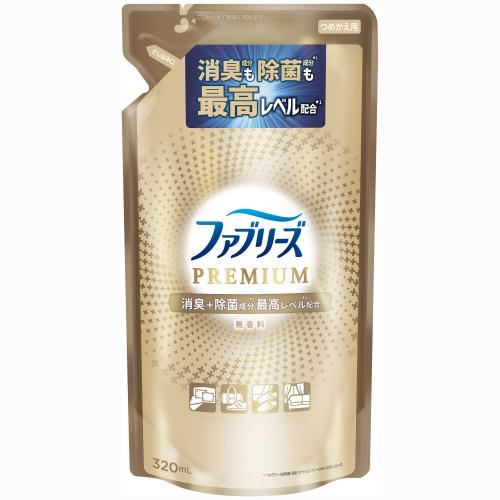 ファブリーズ　W除菌+消臭　プレミアム　無香料　つめかえ用　320mL