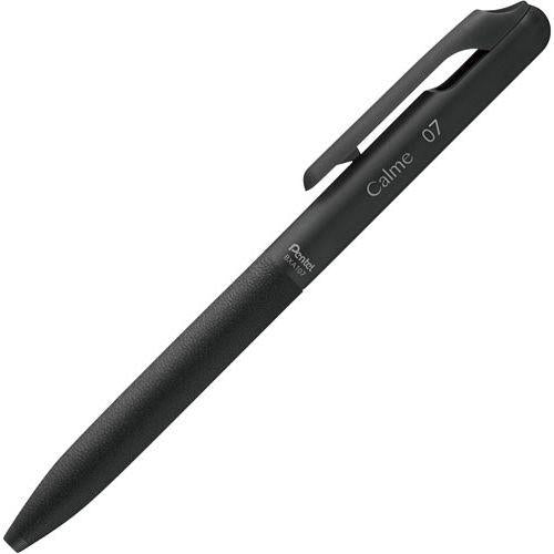 ぺんてる 油性ボールペン Ｃａｌｍｅ ０７ｍｍ 黒 ブラック軸 ＢＸＡ１０７Ａ−Ａ