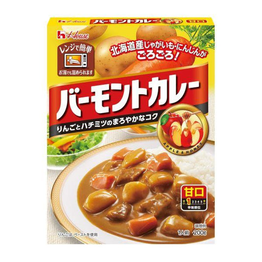 ハウス食品　レトルトバーモントカレー　甘口　200g