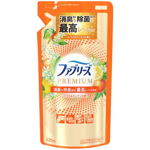 ファブリーズ　Ｗ除菌＋消臭　プレミアム　シトラス＆ガーデン　詰替え　320mL