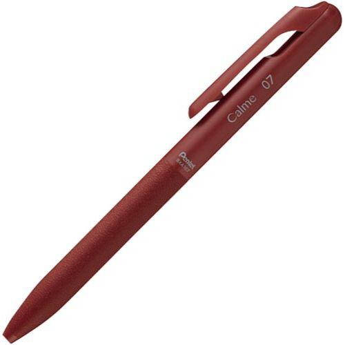 ぺんてる 油性ボールペン Ｃａｌｍｅ ０７ｍｍ 赤 レッド軸 ＢＸＡ１０７Ｂ−Ｂ