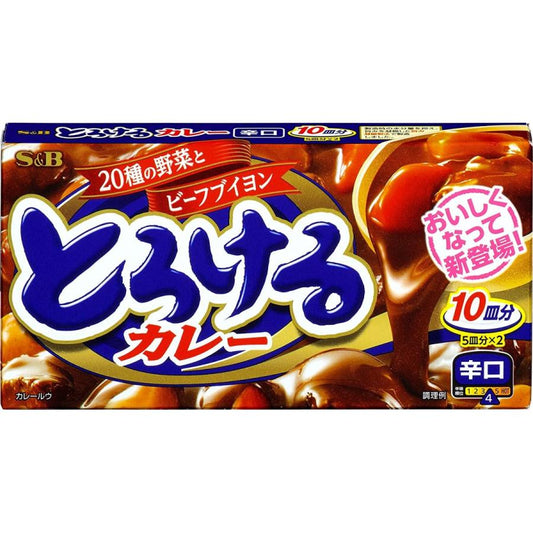 S&Bエスビー とろけるカレー 辛口 180g