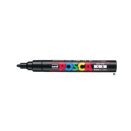 三菱鉛筆 水性サインペン ポスカ 中字 黒 PC5M.24