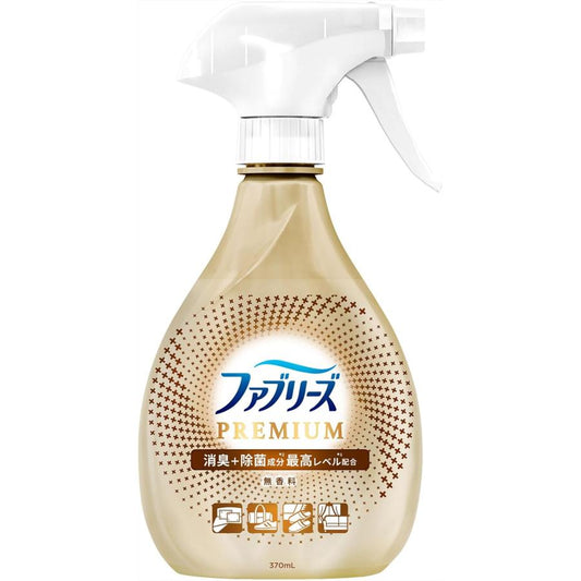 ファブリーズ W除菌+消臭スプレー 布用 PREMIUM 無香料 本体 370ml
