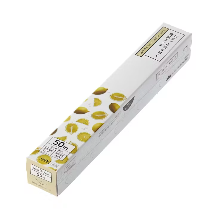ピタッと貼り付く食品ラップ 30cm×50m
