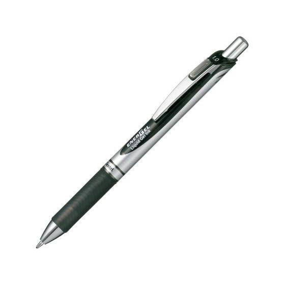 ぺんてる ノック式 エナージェル 1.0mm 黒 BL80-A