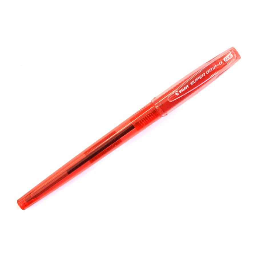 パイロット　スーパーグリップＧ　キャップ式　０．５極細　レッド　ＢＳＧＣ−１０ＥＦ−ＲＲ