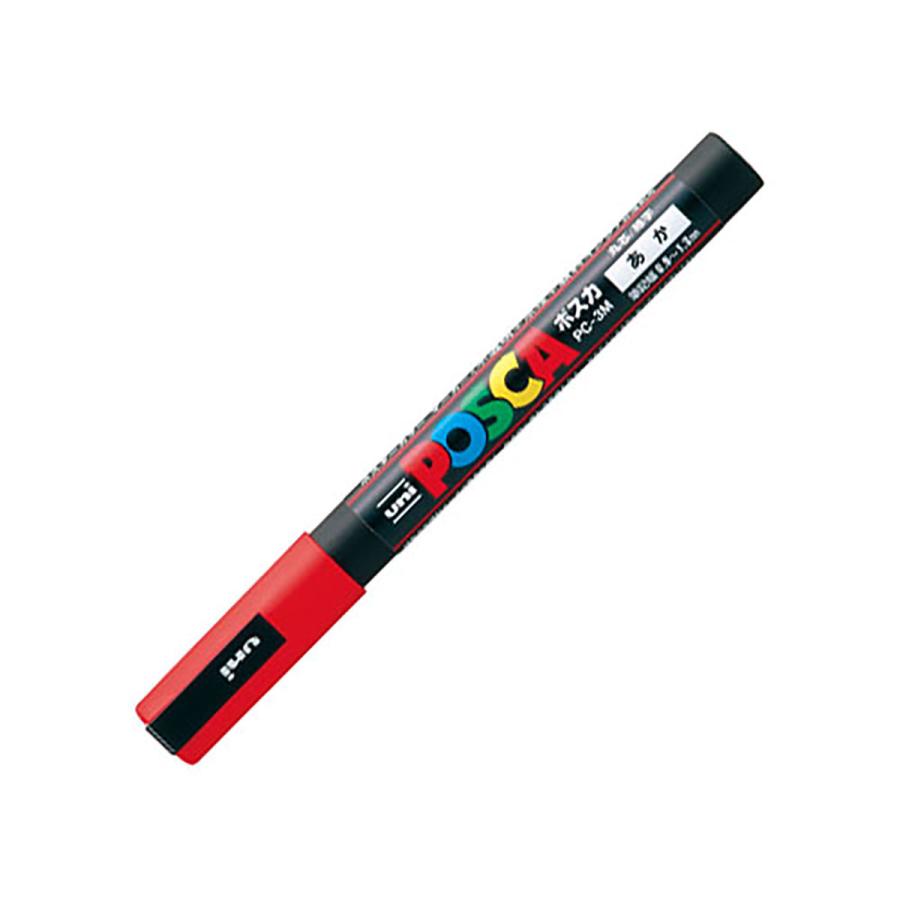 三菱鉛筆 水性ペン ポスカ 細字 赤 PC3M-15