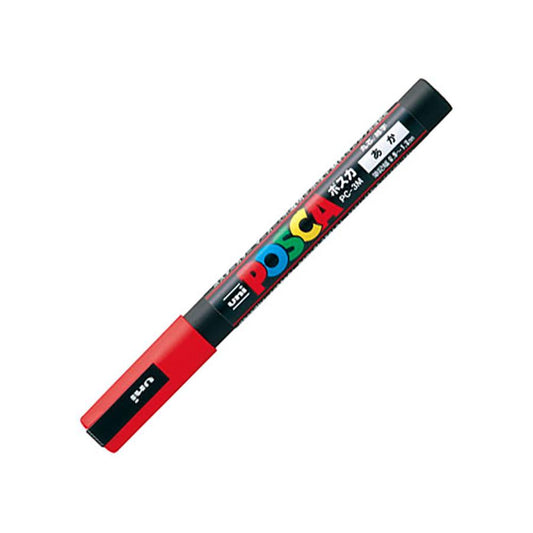 三菱鉛筆 水性ペン ポスカ 細字 赤 PC3M-15