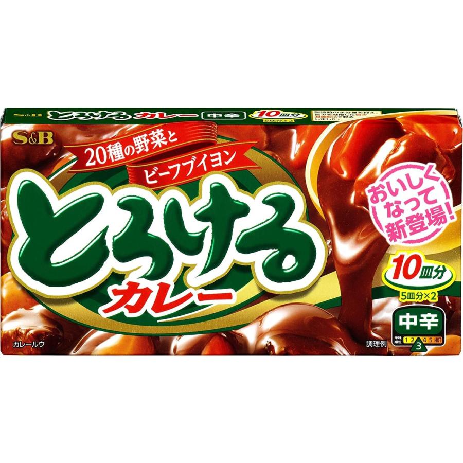 S&Bエスビー とろけるカレー 中辛 180g