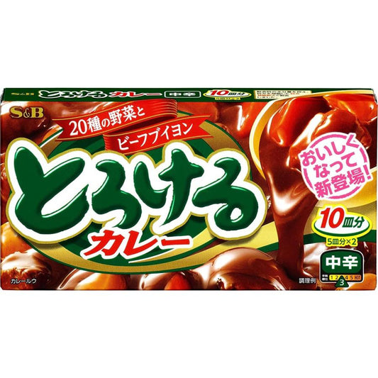 S&Bエスビー とろけるカレー 中辛 180g