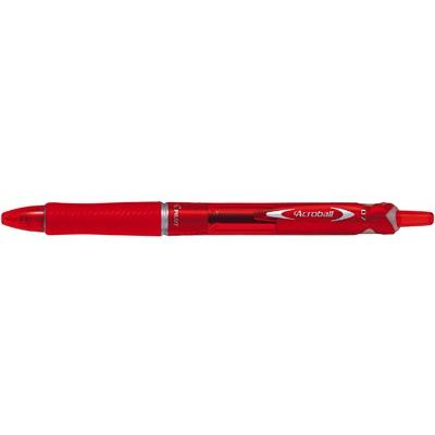 パイロット 油性ボールペン アクロボール150 細字 0.7mm 本体 レッド インキ色 レッド BAB-15F-RR