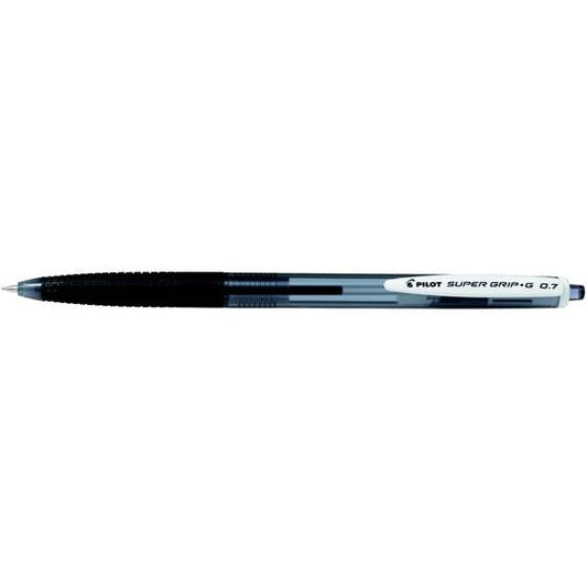パイロット スーパーグリップGノック式 0.7mm 細字 黒 BSGK-10F-BB